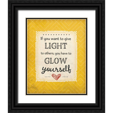 Give Light Black Ornate Wood Framed Art Print with Double Matting by Pugh, Jennifer