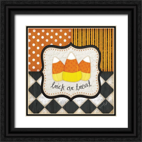 Trick or Treat Black Ornate Wood Framed Art Print with Double Matting by Pugh, Jennifer