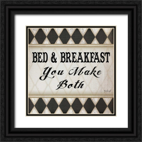 Bed and Breakfast Black Ornate Wood Framed Art Print with Double Matting by Pugh, Jennifer