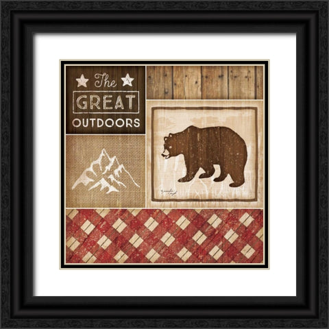 Country Cabin III Black Ornate Wood Framed Art Print with Double Matting by Pugh, Jennifer