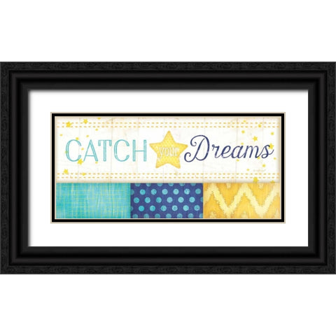 Catch Your Dreams Black Ornate Wood Framed Art Print with Double Matting by Pugh, Jennifer