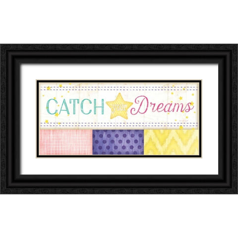 Catch Your Dreams Black Ornate Wood Framed Art Print with Double Matting by Pugh, Jennifer