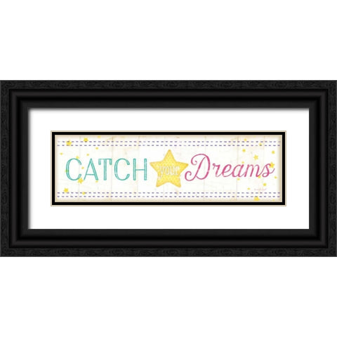 Catch Your Dreams Black Ornate Wood Framed Art Print with Double Matting by Pugh, Jennifer