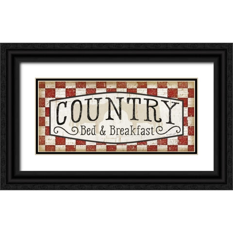 Country Black Ornate Wood Framed Art Print with Double Matting by Pugh, Jennifer