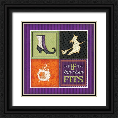 If the Shoe Fits Black Ornate Wood Framed Art Print with Double Matting by Pugh, Jennifer