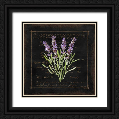 Floral III Black Ornate Wood Framed Art Print with Double Matting by Pugh, Jennifer