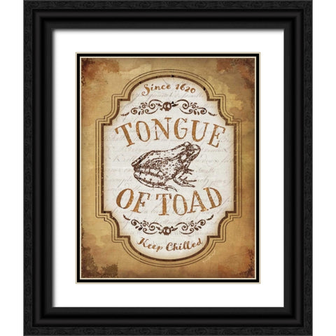 Tongue of Toad Black Ornate Wood Framed Art Print with Double Matting by Pugh, Jennifer