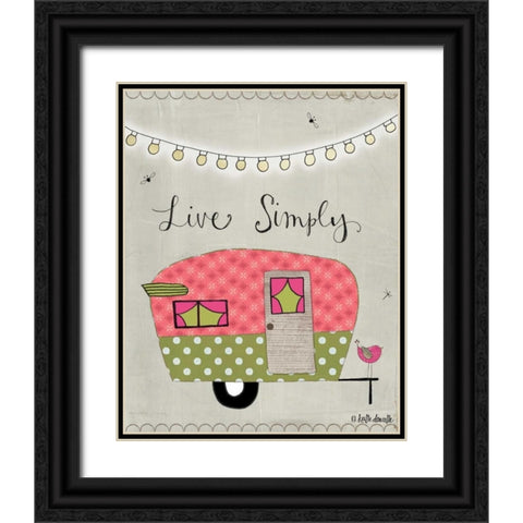 Simple Camper Black Ornate Wood Framed Art Print with Double Matting by Doucette, Katie