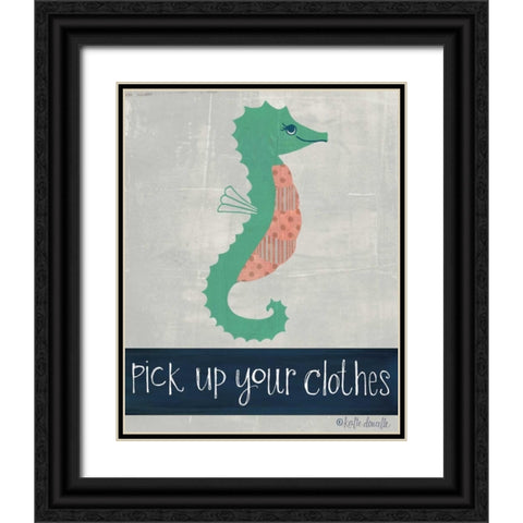 Pick Up Your Clothes Black Ornate Wood Framed Art Print with Double Matting by Doucette, Katie