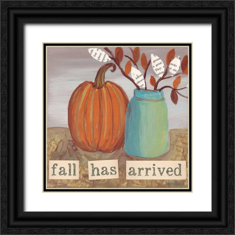 Fall Has Arrived Black Ornate Wood Framed Art Print with Double Matting by Doucette, Katie