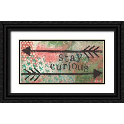 Stay Curious Black Ornate Wood Framed Art Print with Double Matting by Doucette, Katie