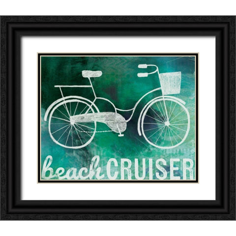 Beach Cruiser Black Ornate Wood Framed Art Print with Double Matting by Doucette, Katie