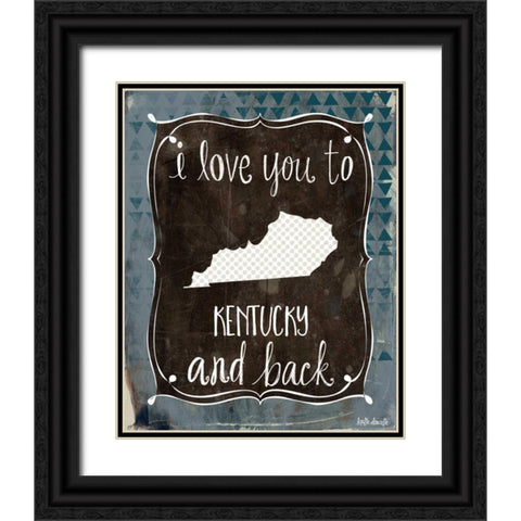 Kentucky and Back Black Ornate Wood Framed Art Print with Double Matting by Doucette, Katie
