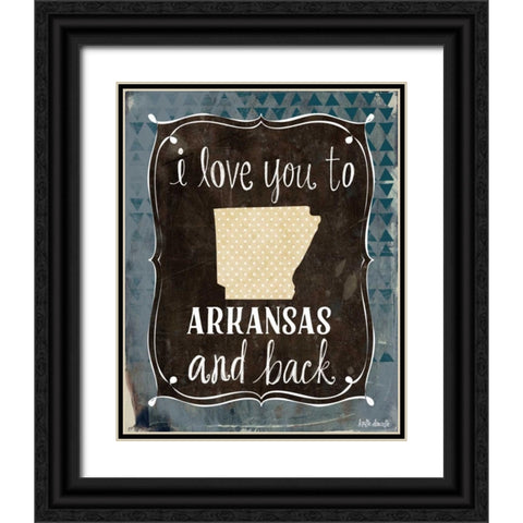 Arkansas and Back Black Ornate Wood Framed Art Print with Double Matting by Doucette, Katie