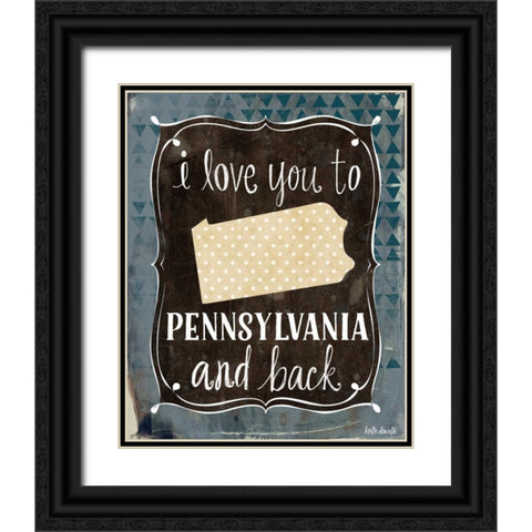 Pennsylvania and Back Black Ornate Wood Framed Art Print with Double Matting by Doucette, Katie