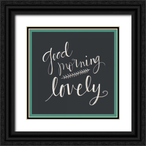 Good Morning, Lovely Black Ornate Wood Framed Art Print with Double Matting by Doucette, Katie