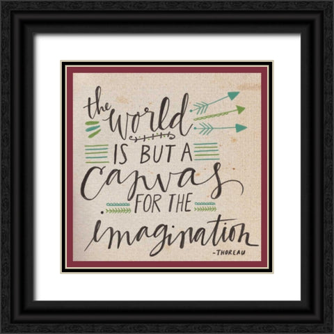 Canvas for the Imagination Black Ornate Wood Framed Art Print with Double Matting by Doucette, Katie