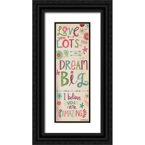 Inspirational Words Black Ornate Wood Framed Art Print with Double Matting by Doucette, Katie