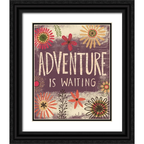 Adventure is Waiting Black Ornate Wood Framed Art Print with Double Matting by Doucette, Katie