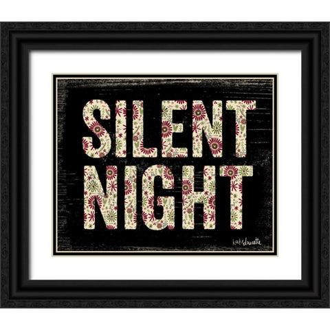 Silent Night Black Ornate Wood Framed Art Print with Double Matting by Doucette, Katie