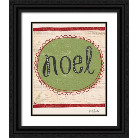 Noel Black Ornate Wood Framed Art Print with Double Matting by Doucette, Katie