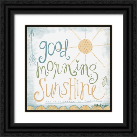 Good Morning Sunshine Black Ornate Wood Framed Art Print with Double Matting by Doucette, Katie