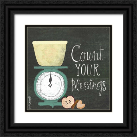 Count Your Blessings Black Ornate Wood Framed Art Print with Double Matting by Doucette, Katie