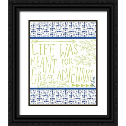 Great Adventure Black Ornate Wood Framed Art Print with Double Matting by Doucette, Katie