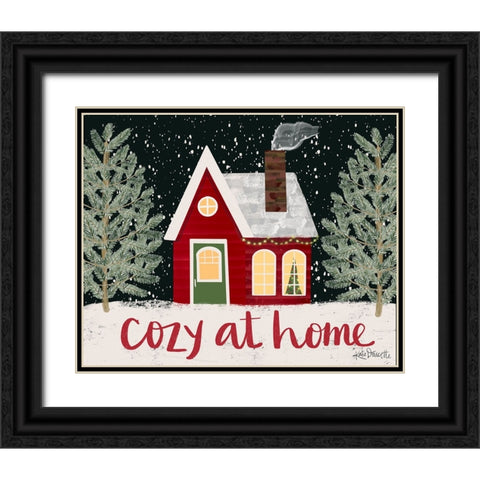 Cozy at Home Black Ornate Wood Framed Art Print with Double Matting by Doucette, Katie