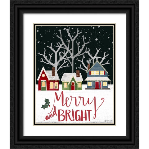 Merry Bright Black Ornate Wood Framed Art Print with Double Matting by Doucette, Katie
