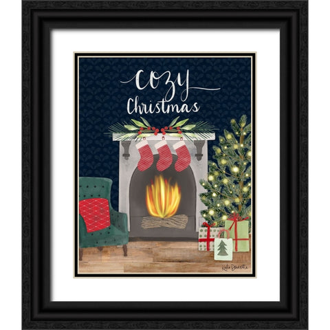 Cozy Christmas Black Ornate Wood Framed Art Print with Double Matting by Doucette, Katie