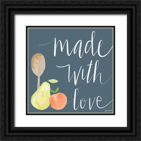 Made With Love Black Ornate Wood Framed Art Print with Double Matting by Doucette, Katie