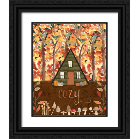 Cozy Cabin Black Ornate Wood Framed Art Print with Double Matting by Doucette, Katie