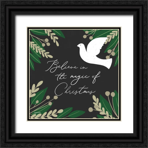 Magic of Christmas Black Ornate Wood Framed Art Print with Double Matting by Brown, Kyra