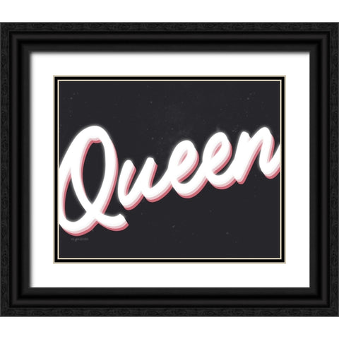 Queen II Black Ornate Wood Framed Art Print with Double Matting by Brown, Kyra