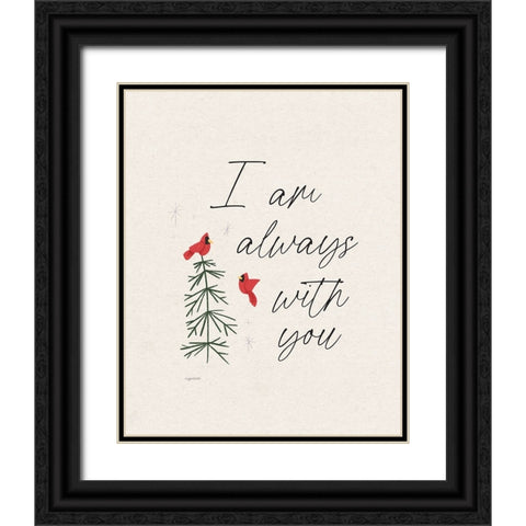 Always With You Black Ornate Wood Framed Art Print with Double Matting by Brown, Kyra