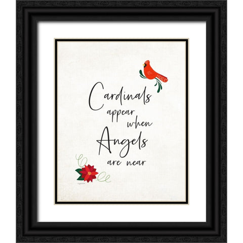 Angels are Near Black Ornate Wood Framed Art Print with Double Matting by Brown, Kyra
