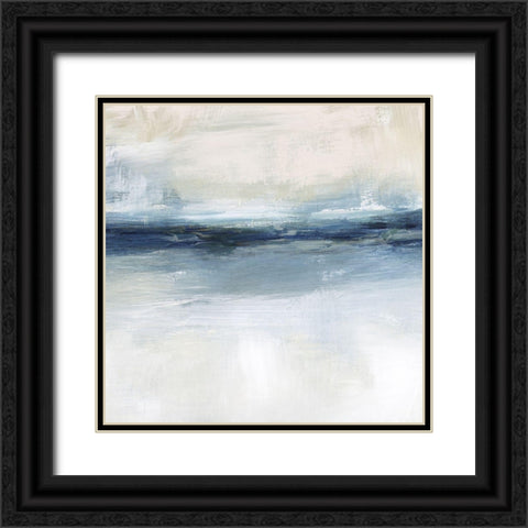 Coastal Air II Black Ornate Wood Framed Art Print with Double Matting by Blue, Nina