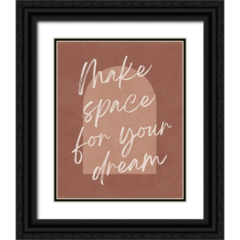 Make Space Black Ornate Wood Framed Art Print with Double Matting by Blue, Nina