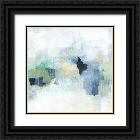 Shifting II Black Ornate Wood Framed Art Print with Double Matting by Blue, Nina
