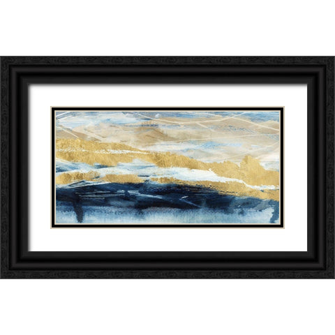 Like a Storm III Black Ornate Wood Framed Art Print with Double Matting by Blue, Nina