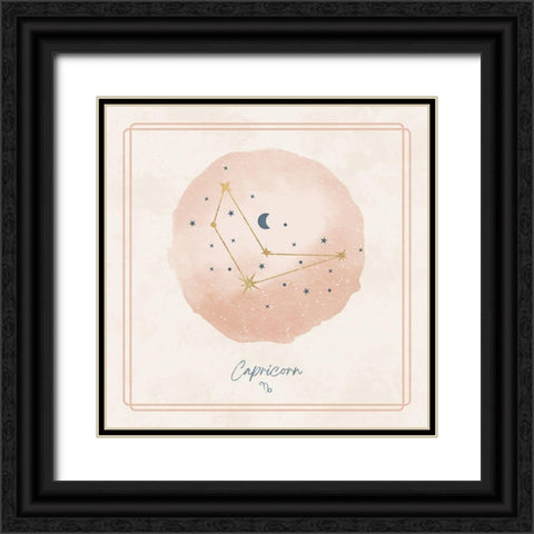 Capricorn Black Ornate Wood Framed Art Print with Double Matting by Blue, Nina