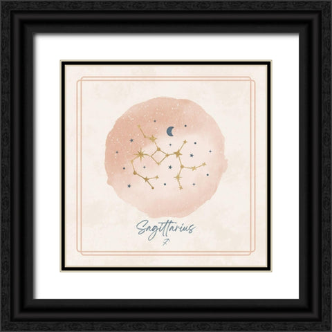 Sagittarius Black Ornate Wood Framed Art Print with Double Matting by Blue, Nina