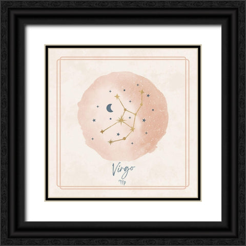 Virgo Black Ornate Wood Framed Art Print with Double Matting by Blue, Nina