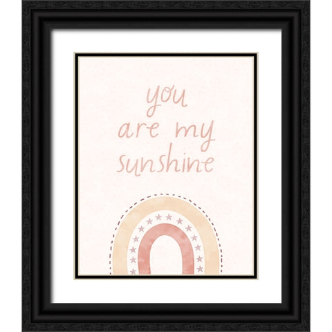 My Sunshine Black Ornate Wood Framed Art Print with Double Matting by Blue, Nina