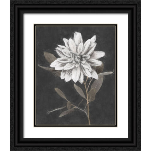 Fable Lotus  Black Ornate Wood Framed Art Print with Double Matting by Blue, Nina
