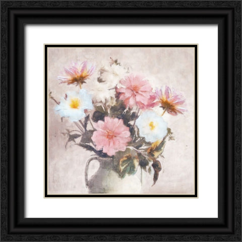Spring Blooms Black Ornate Wood Framed Art Print with Double Matting by Blue, Nina