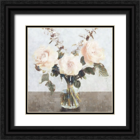 Euphoria Bouquet Black Ornate Wood Framed Art Print with Double Matting by Blue, Nina
