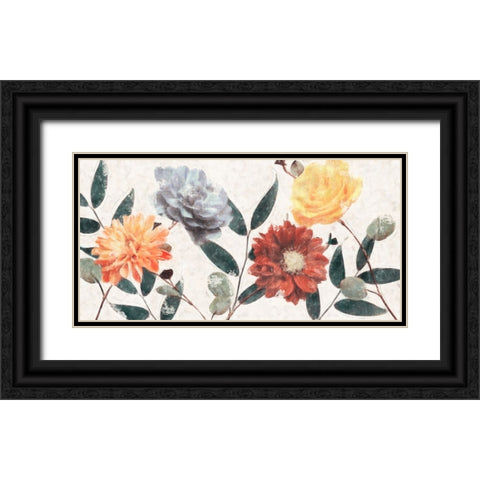 Summer Field Black Ornate Wood Framed Art Print with Double Matting by Blue, Nina