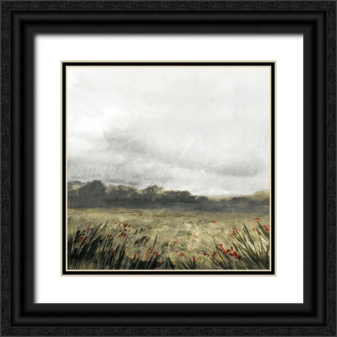 Moody Landscape II Black Ornate Wood Framed Art Print with Double Matting by Blue, Nina
